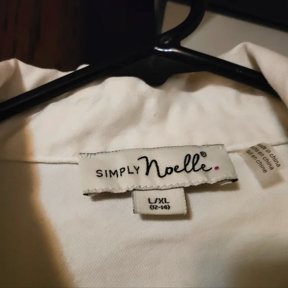 *SUMMER SALE* Vintage Simply Noelle White Lace Jean Jacket - Picture 3 of 6